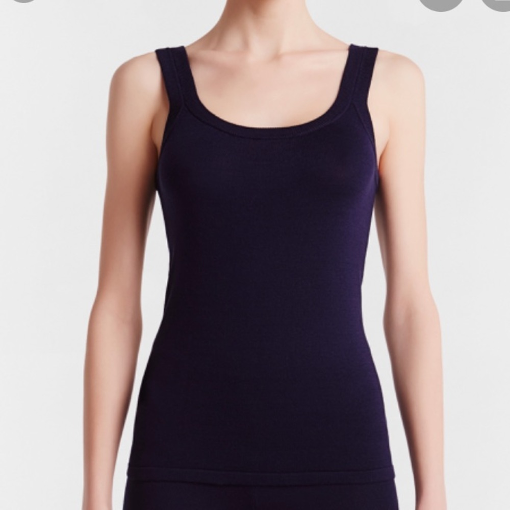 La Perla navy silk soul top RTW Silk Soul top size 36/XS